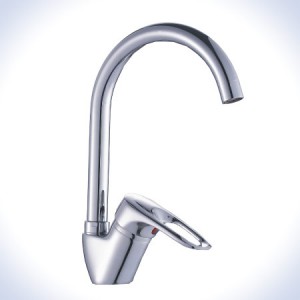 Monomando Fregadera Caño Alto Maneta Abierta CromoRef-904